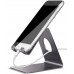 Lamicall Cell Phone Stand, Desk Phone Holder Cradle, Compatible with Phone 12 Mini 11 Pro Xs Max XR X 8 7 6 Plus SE, All Smartphones Charging Dock, Office Desktop Accessories - Silver